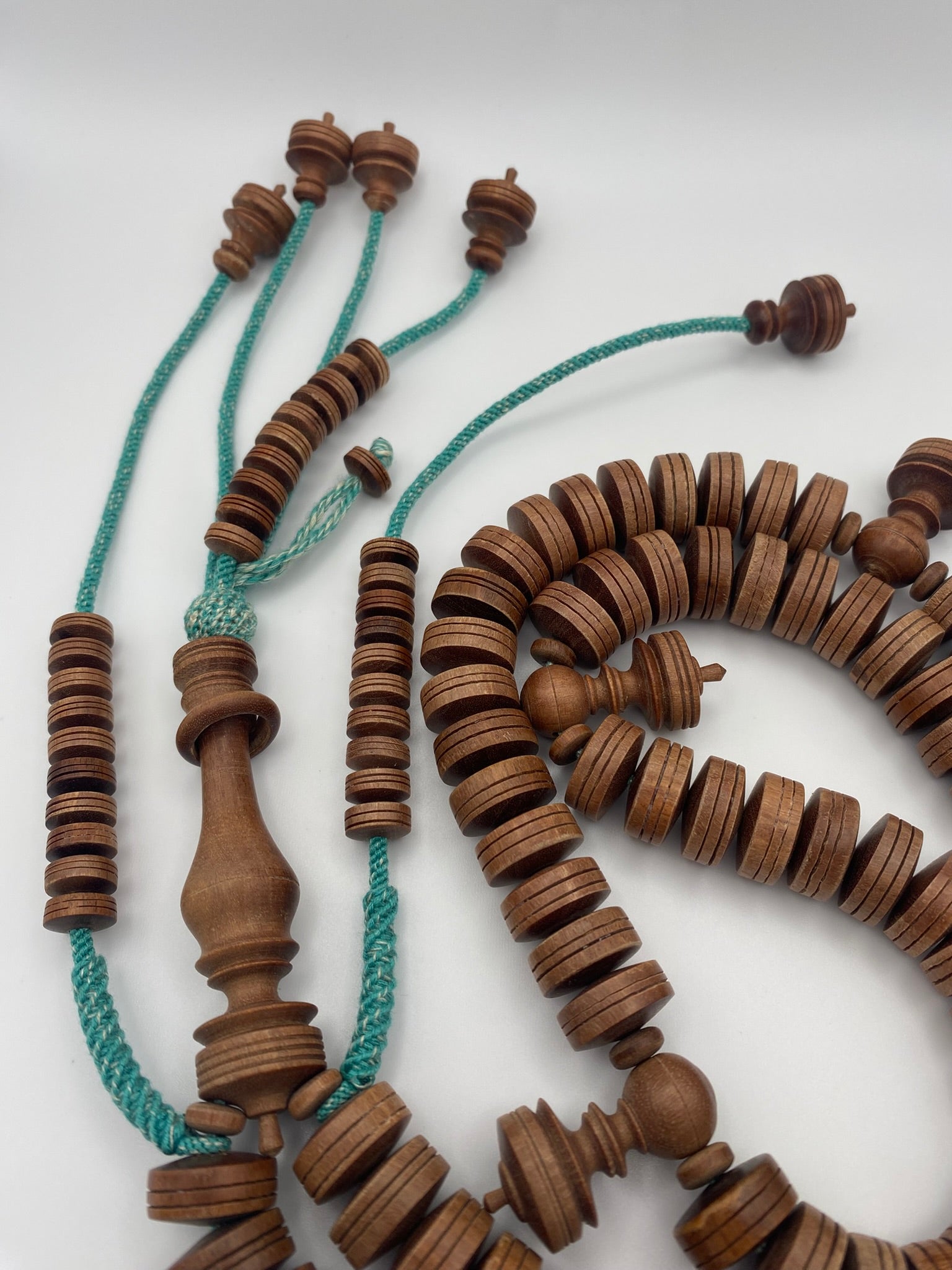 Verdant Teal Ironwood Misbaha