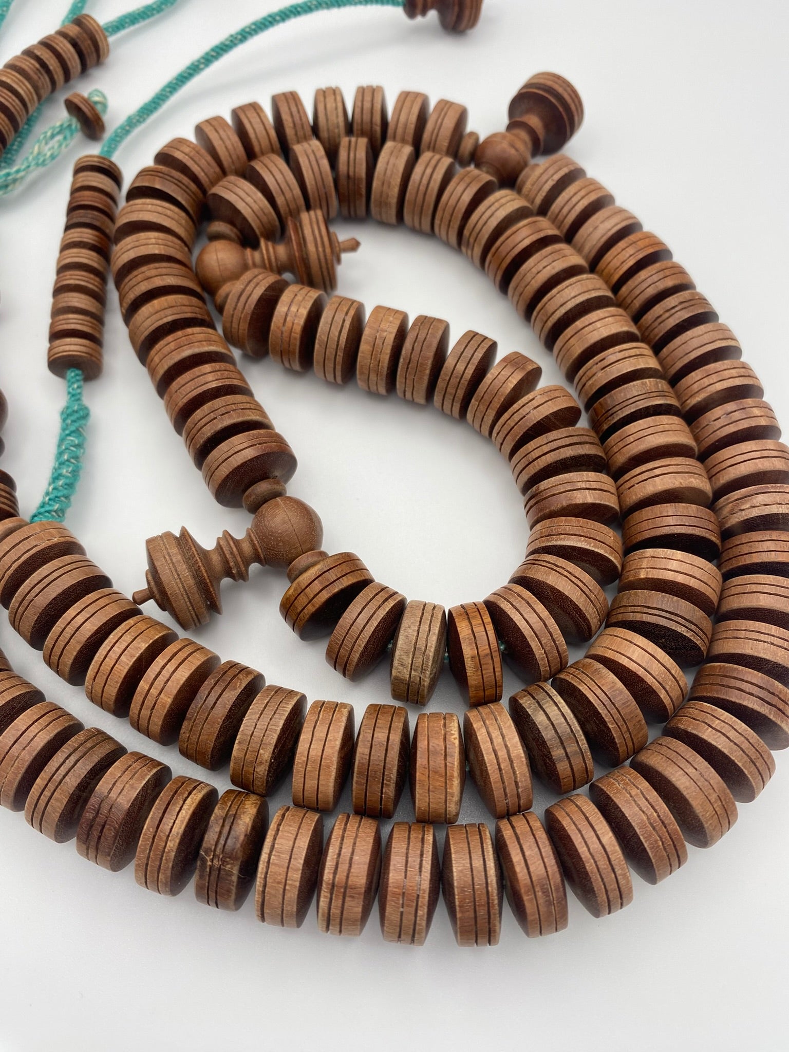 Verdant Teal Ironwood Misbaha